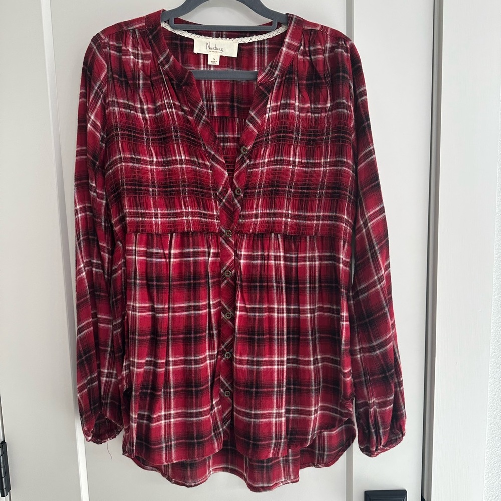 Westbound Red Plaid Button Down Shirt